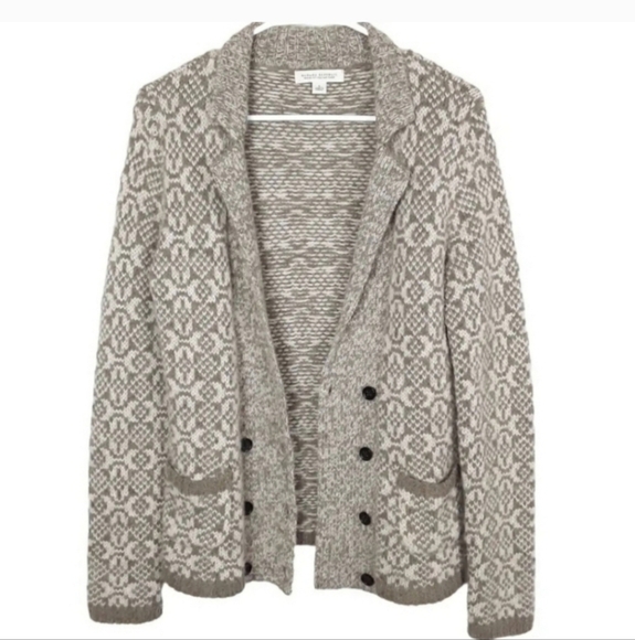 BANANA REPUBLIC WOMENS ITALIAN YARN ALPACA WOOL BLEND BUTTON UP SWEATER - Picture 2 of 6